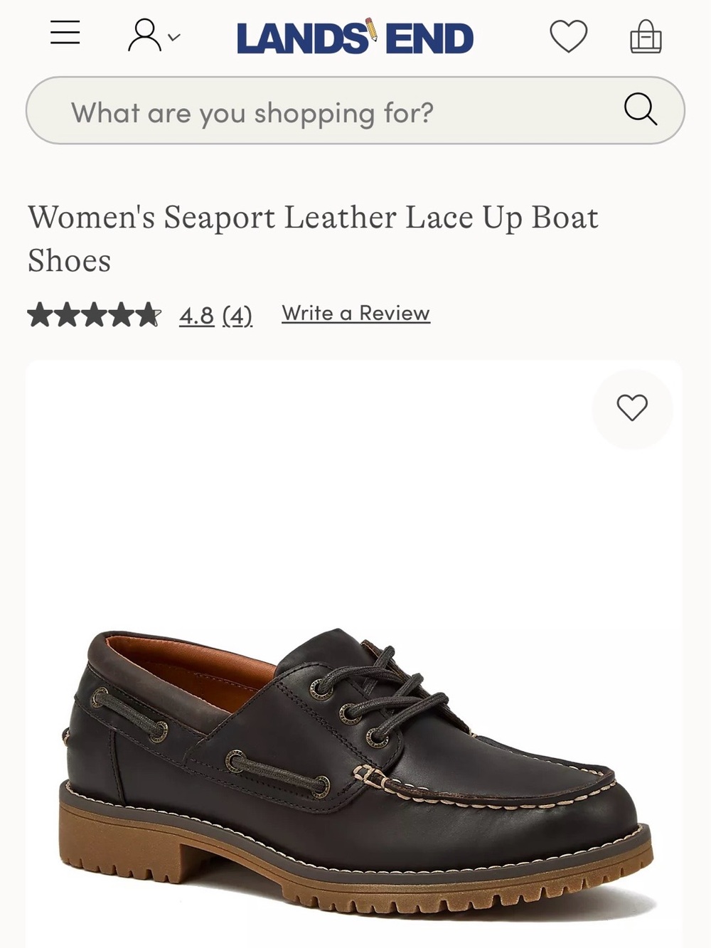 Lands' End Seaport Boat shoes